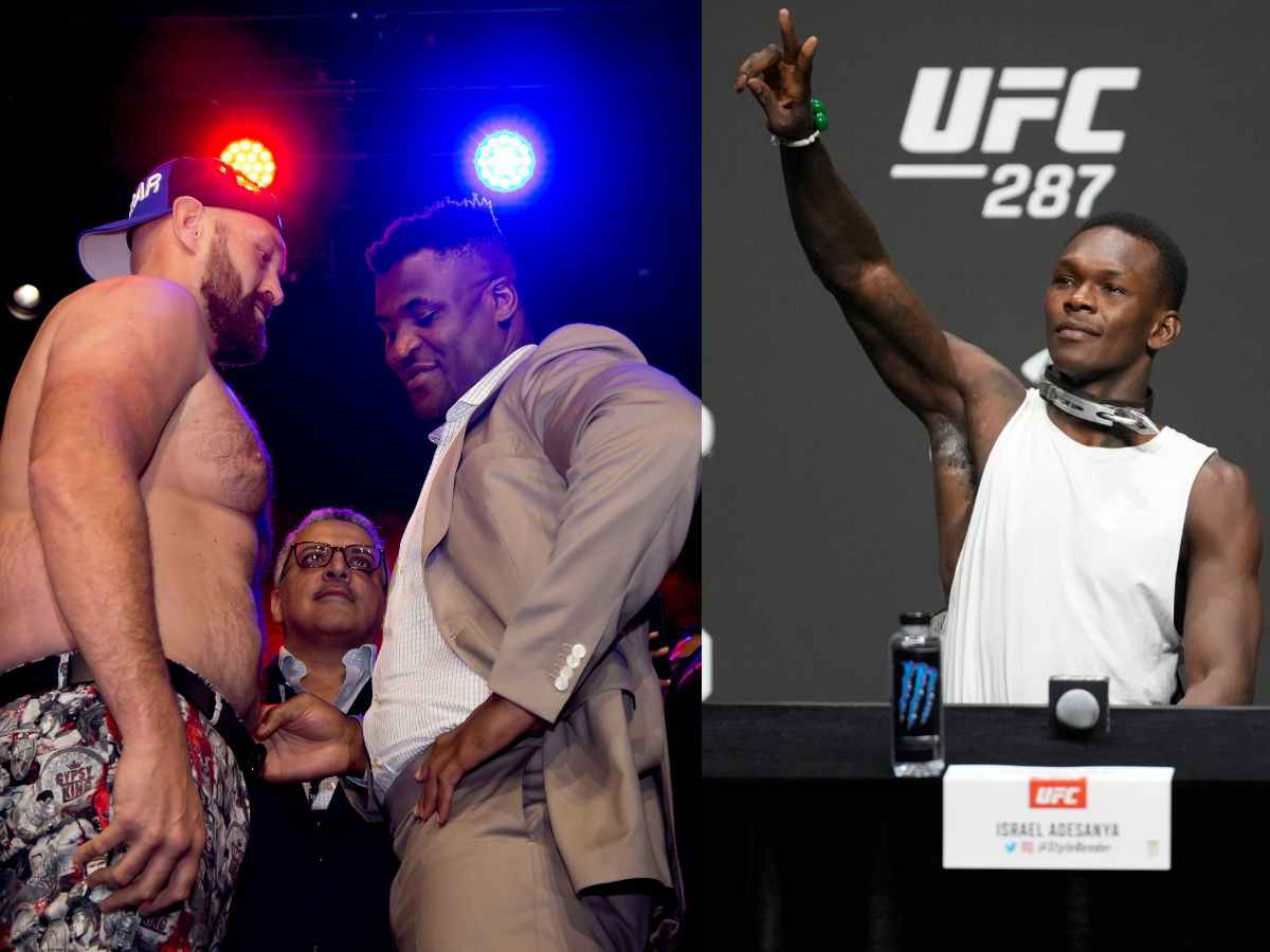 “I just lost my sh*t,” Israel Adesanya declares Francis Ngannou’s knockdown of Tyson Fury was destiny