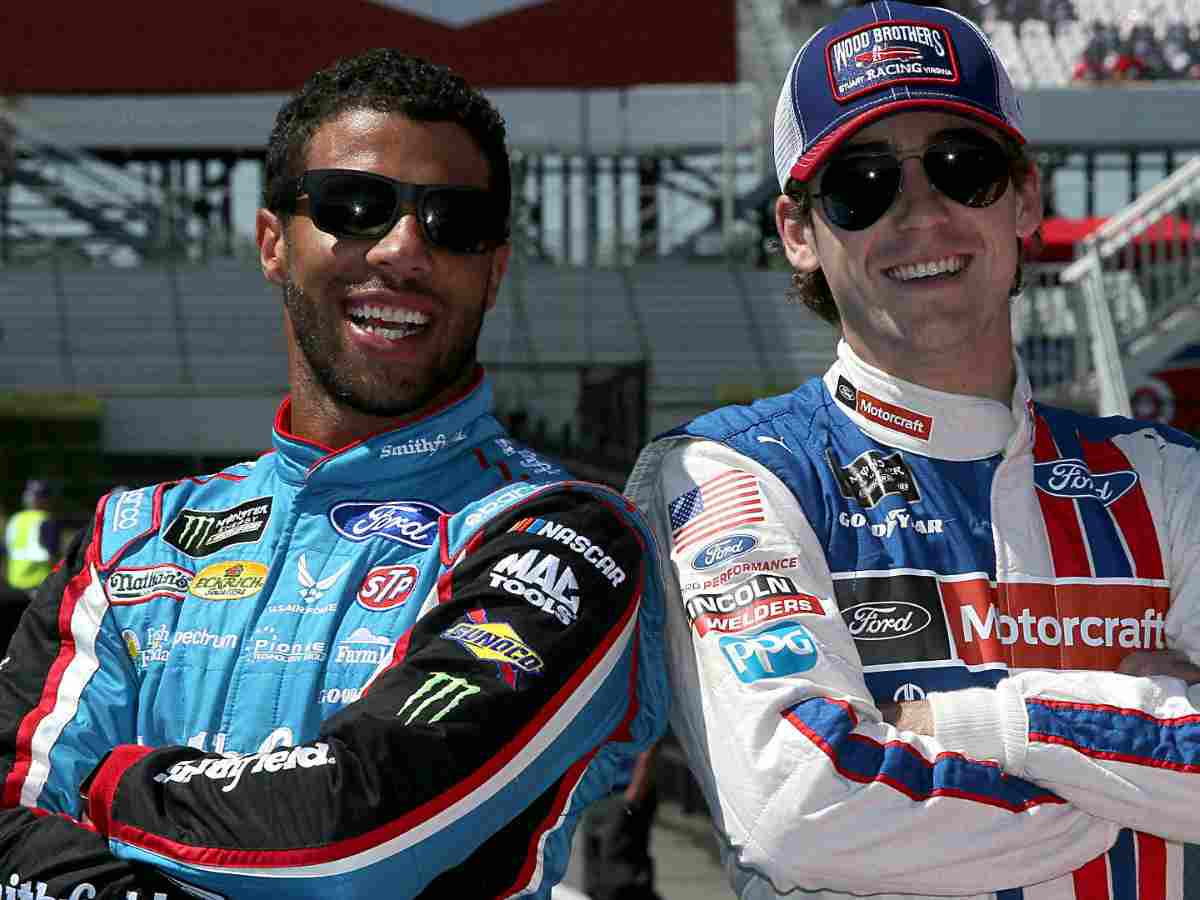 “Best duo ever in NASCAR history”- Fans melt over Bubba Wallace's throwback picture celebrating Ryan Blaney's championship triumph 1 Ryan Blaney and Bubba Wallace