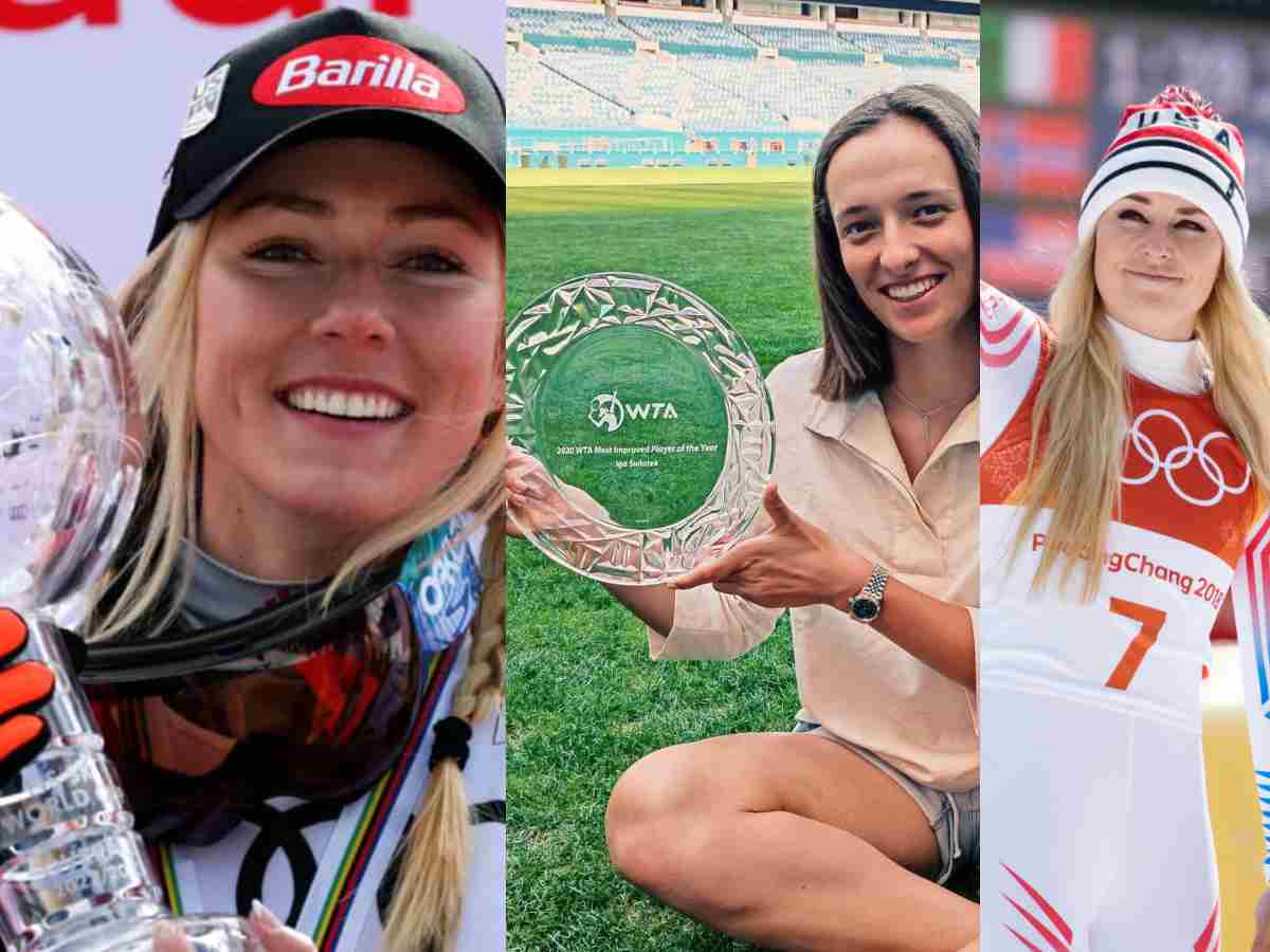 Ski queens Mikaela Shiffrin and Lindsey Vonn offer HEARTFELT congratulations to tennis star Iga Swiatek on victory at WTA Finals