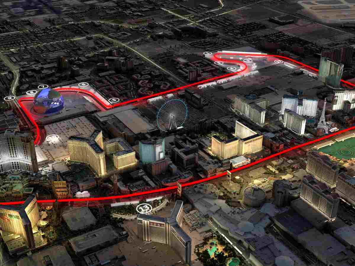 The Las Vegas GP track sketch