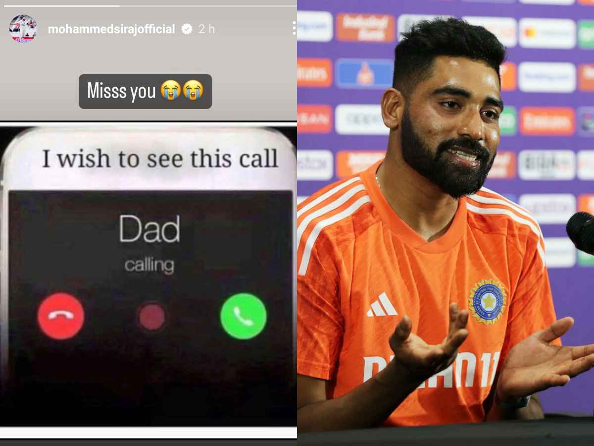 Cricket World Cup 2023: “I wish to see this call,” Mohammed Siraj posts touching story remembering late father after India reach final