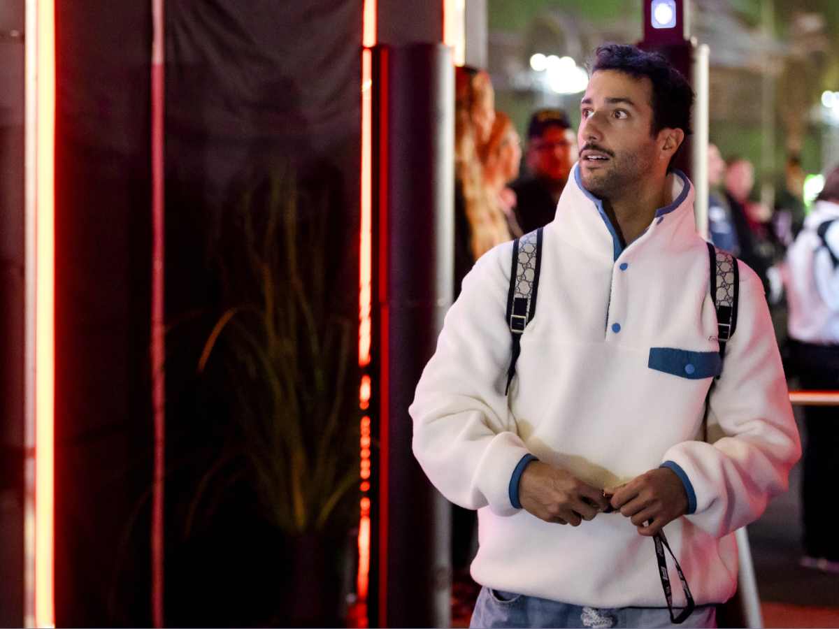 Daniel Ricciardo in the Las Vegas GP paddock