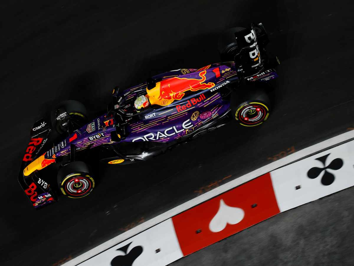 Max Verstappen during FP2 at the Las Vegas GP (Via Red Bull Racing)