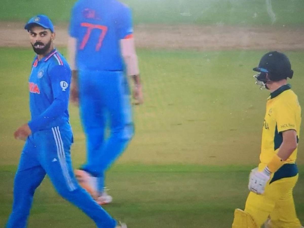 WATCH: Virat Kohli gives DEATH STARE to Marnus Labuschagne and sledges him during World Cup final between India and Australia