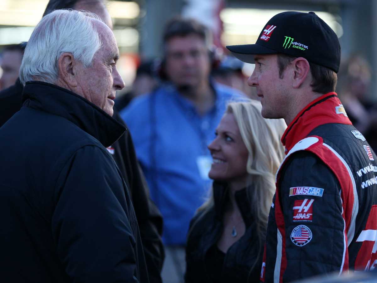 Kurt Busch and his former team owner, Roger Penske