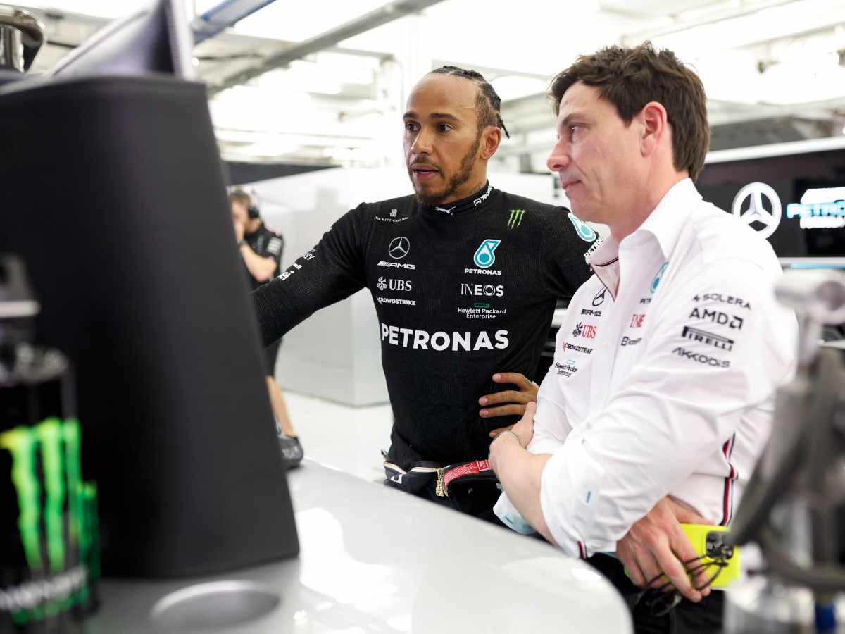 Lewis Hamilton and Toto Wolff