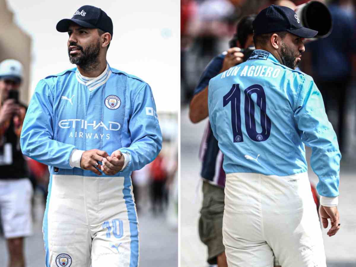 $85 Million worth football legend Sergio Aguero spotted rocking up in a Manchester City race suit to the Abu Dhabi GP