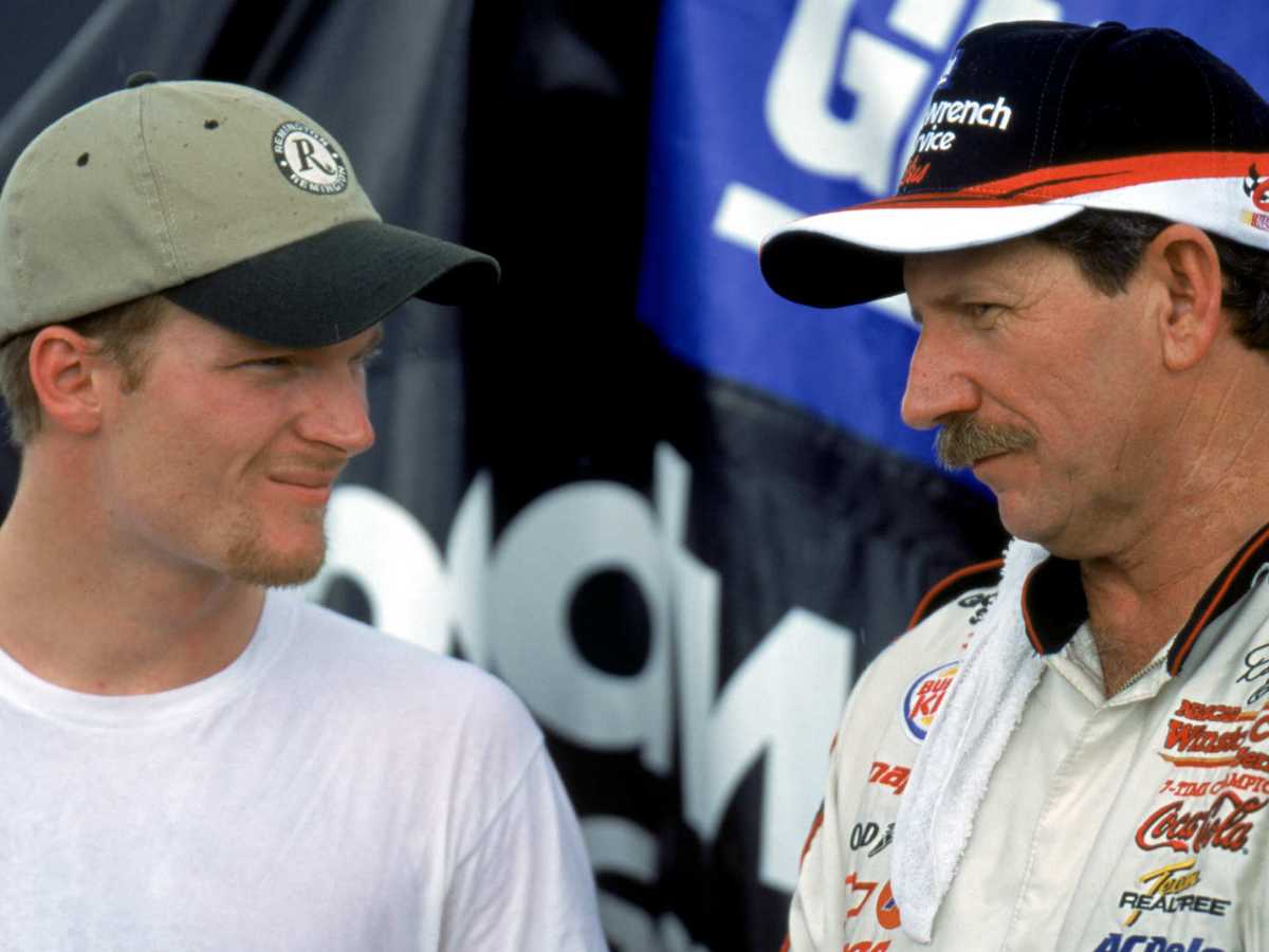 Dale Earnhardt Jr, with his father, Dale Earnhardt Sr