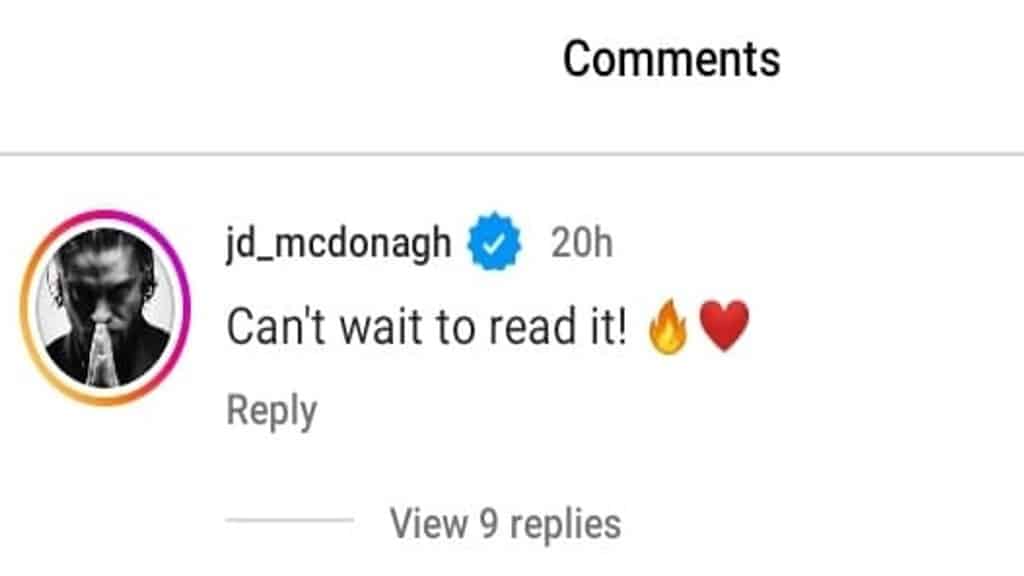 JD McDonagh's comment