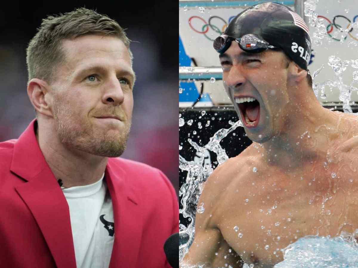 JJ Watt and Michael Phelps 2