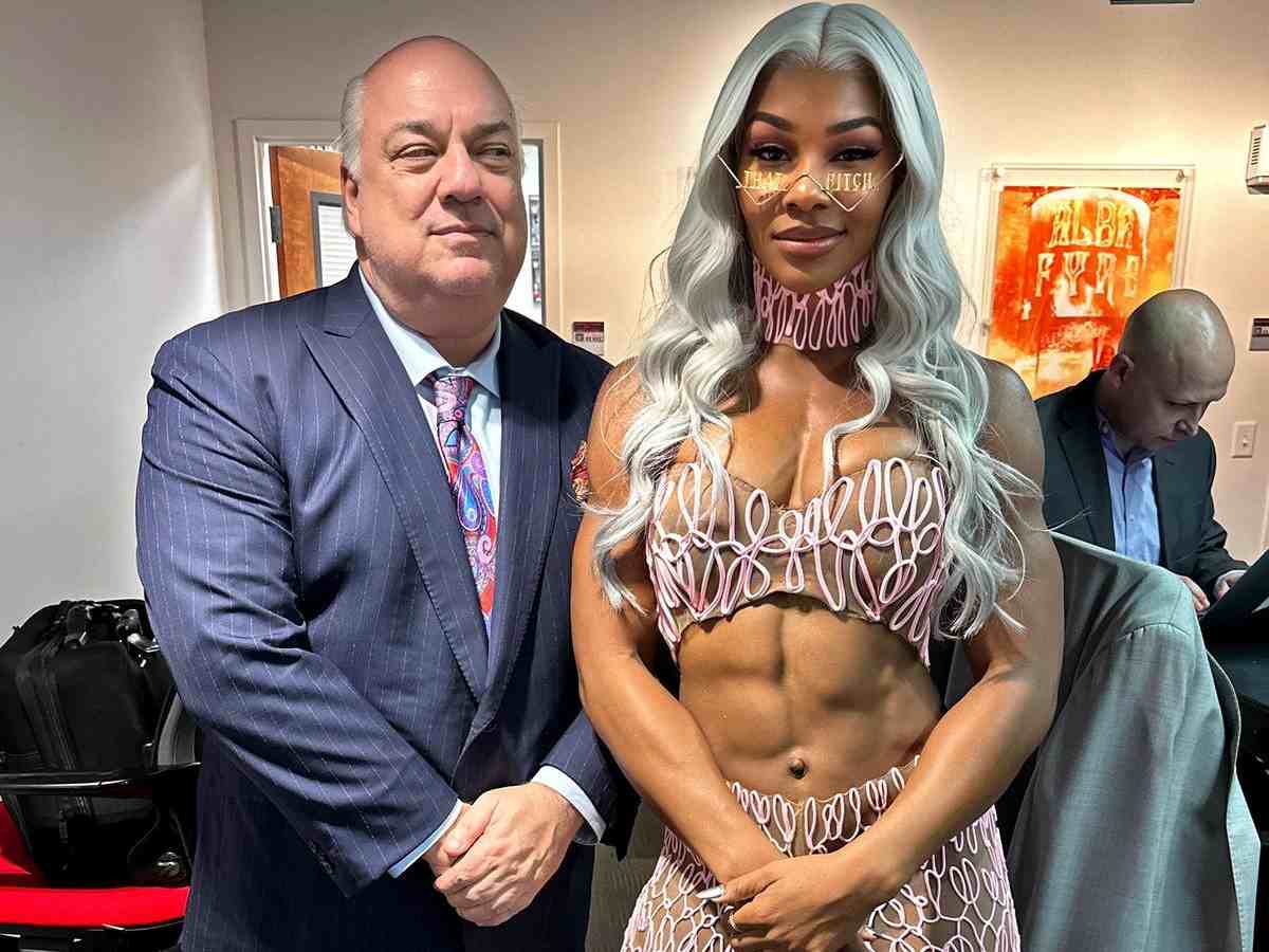 Jade Cargill with Paul Heyman (via WWE)