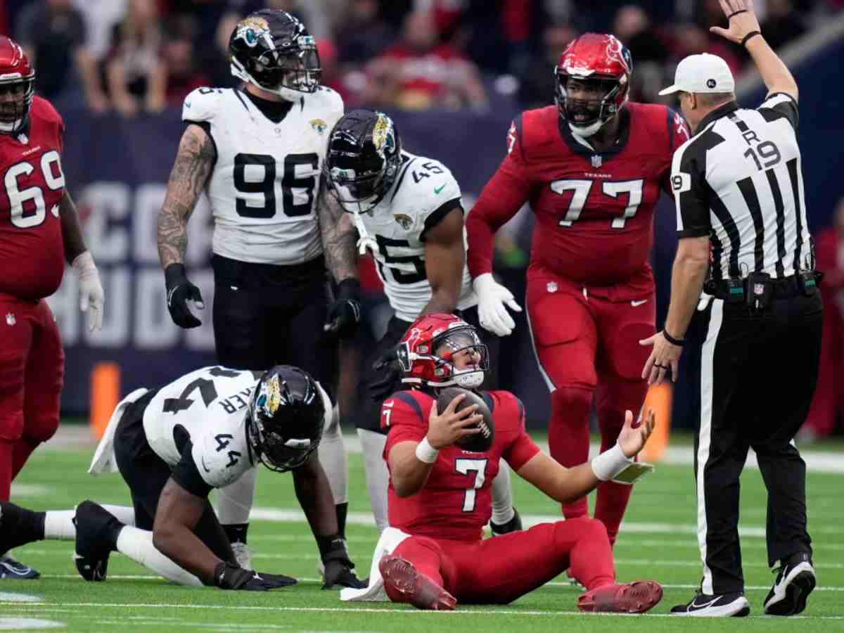 WATCH: “These refs are ATROCIOUS”- NFL officiating continues to disappoint as Texans-Jaguars game is plagued by outrageous penalty calls