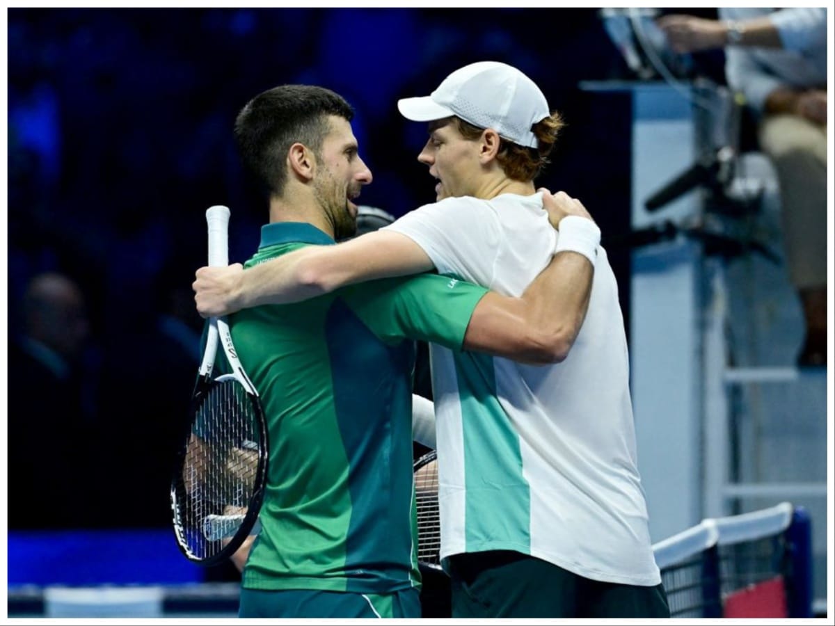 Jannik Sinner and Novak Djokovic