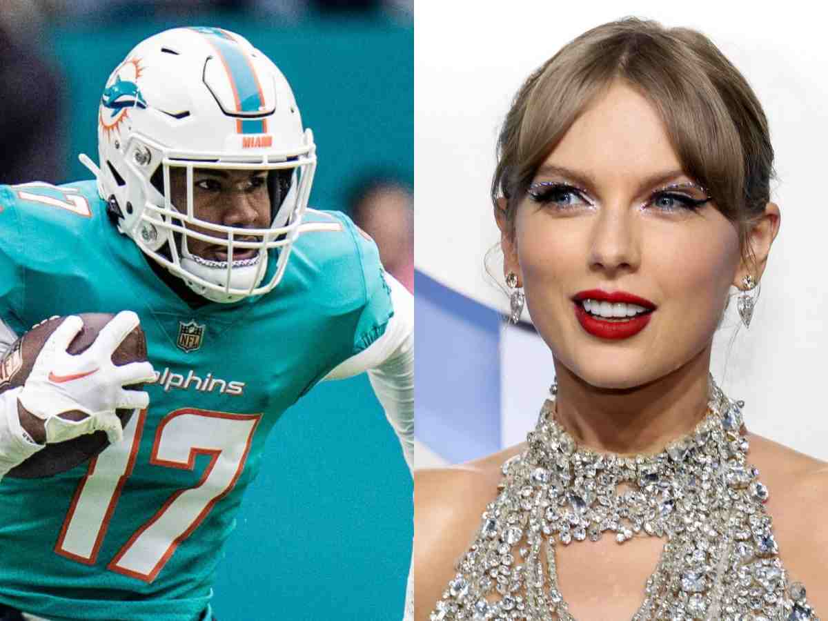 Jaylen Waddle and Taylor Swift