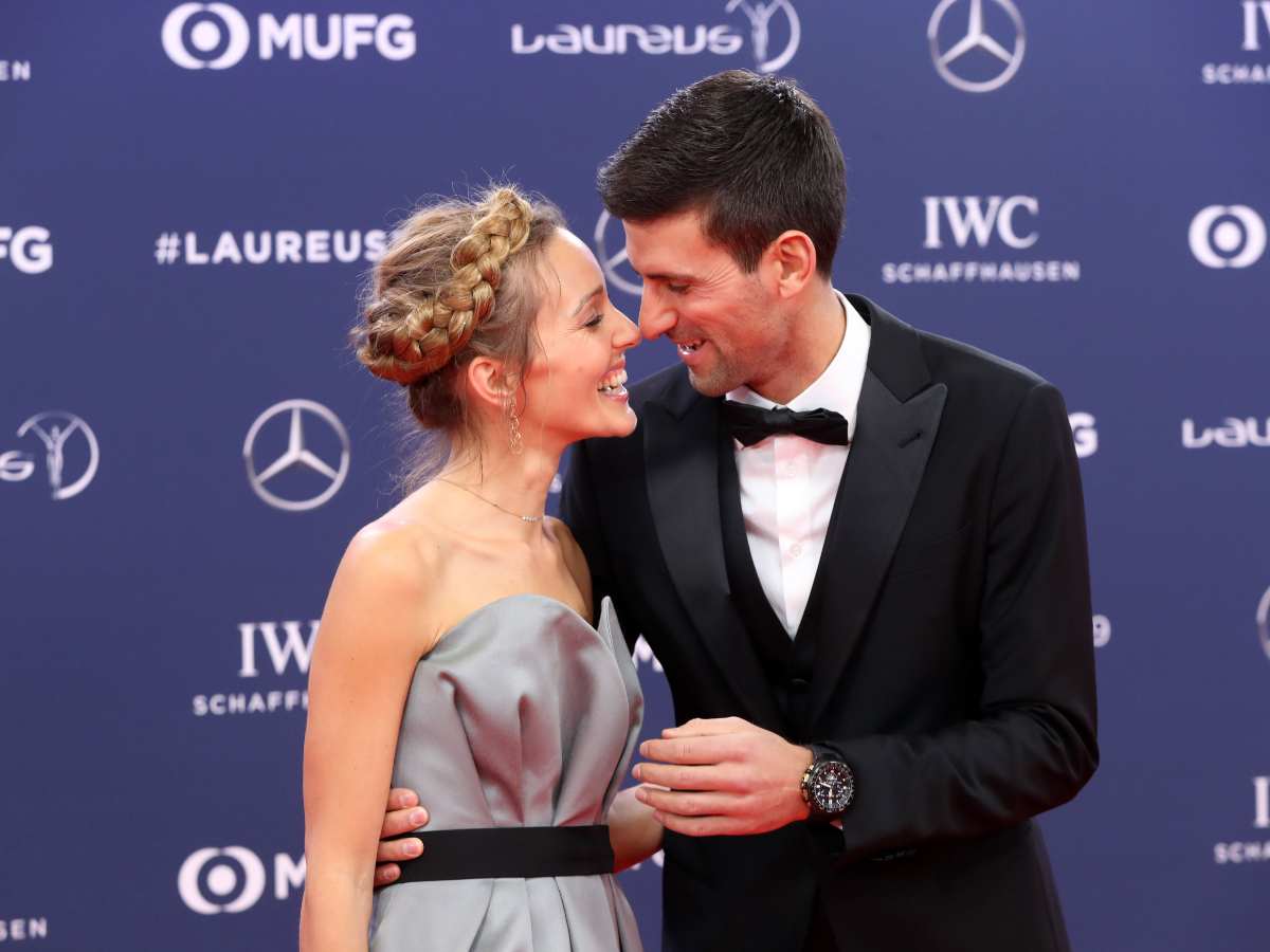 Novak Djokovic and wife Jelena have steamy PDA moments as Nole takes a much deserved break