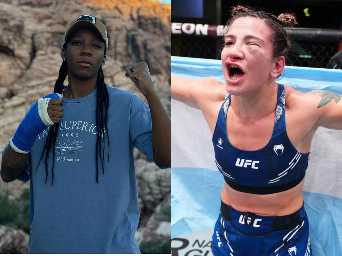 “Attacked me from behind” – Alleged UFC PI brawl instigator fires back at Argentinian star Ailin Perez for assault accusations