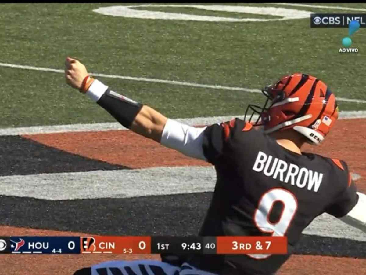 “That’s a BAD MAN”- Fans hail Joe Burrow as QB caps off perfect TD throw with an iconic bow and arrow celebration