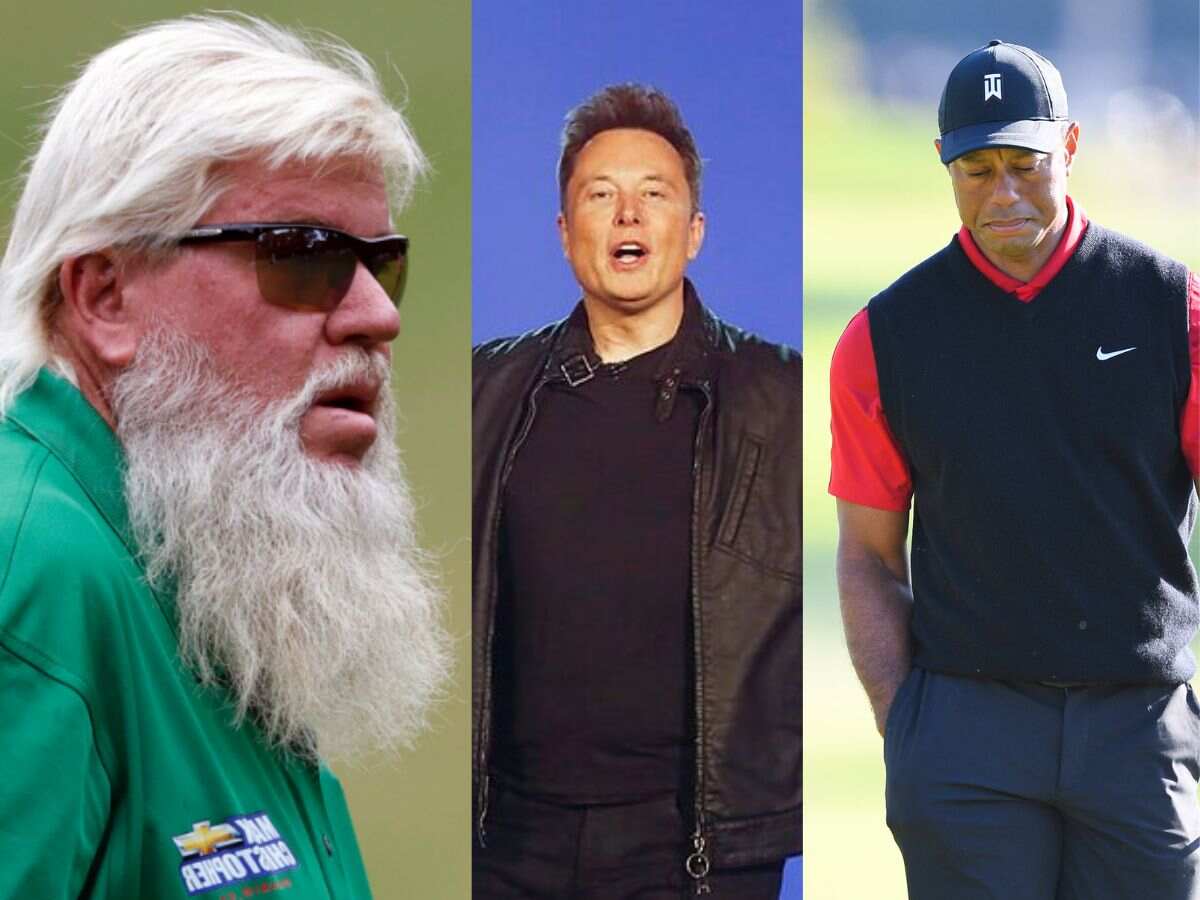 John Daly, Elon Musk and Tiger Woods