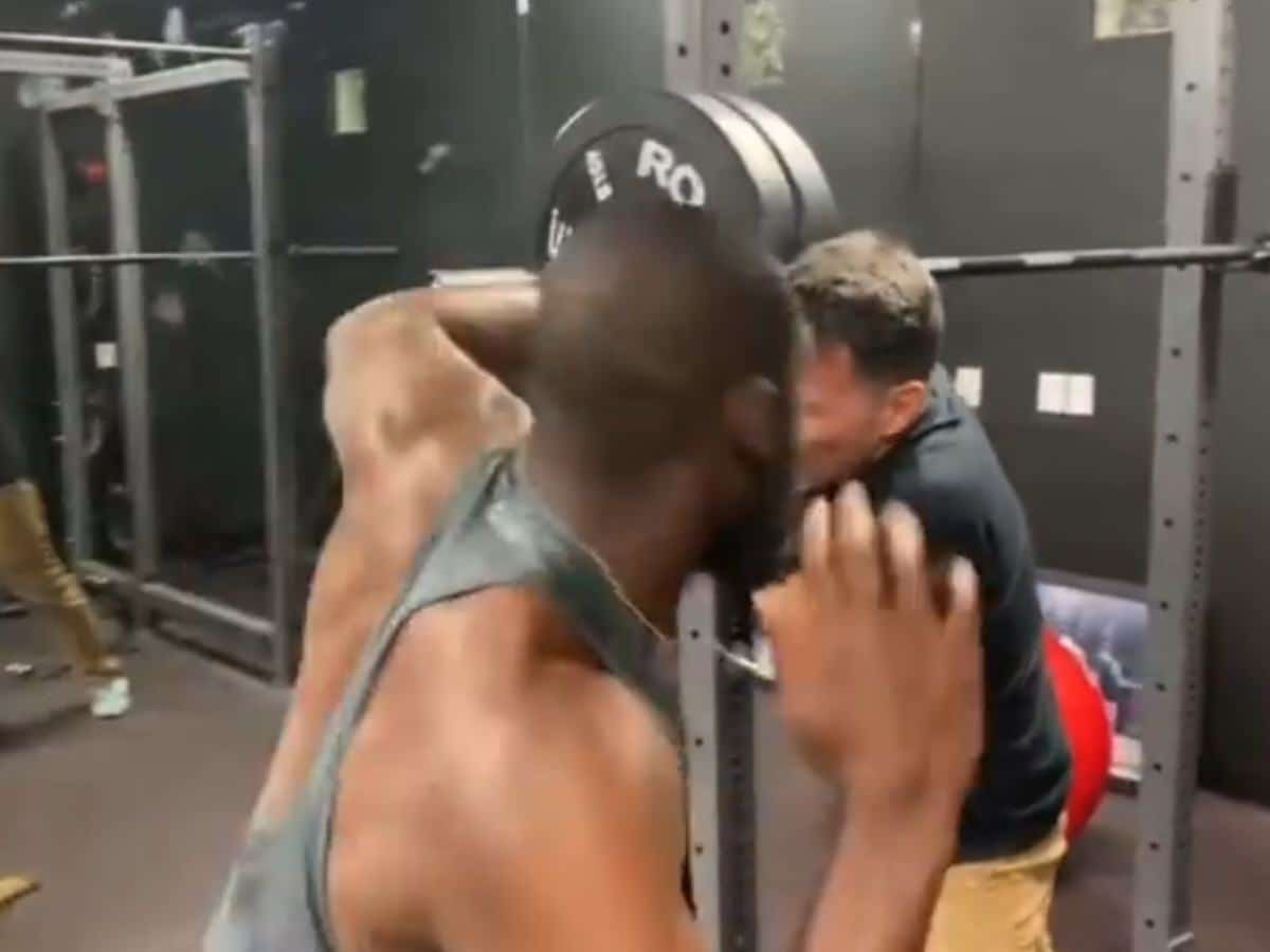 Jon Jones beating the ear Steve-O 