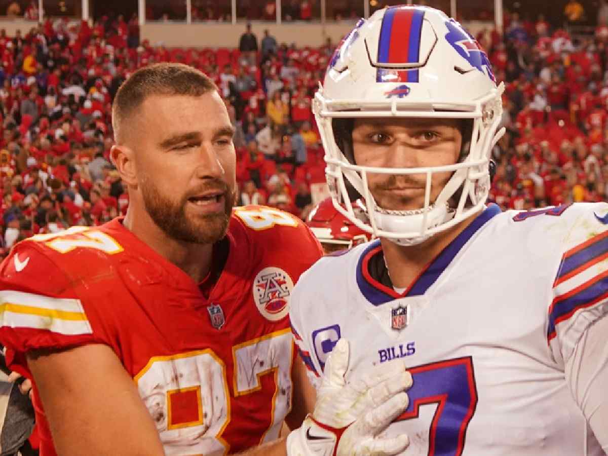 Josh Allen and Travis Kelce