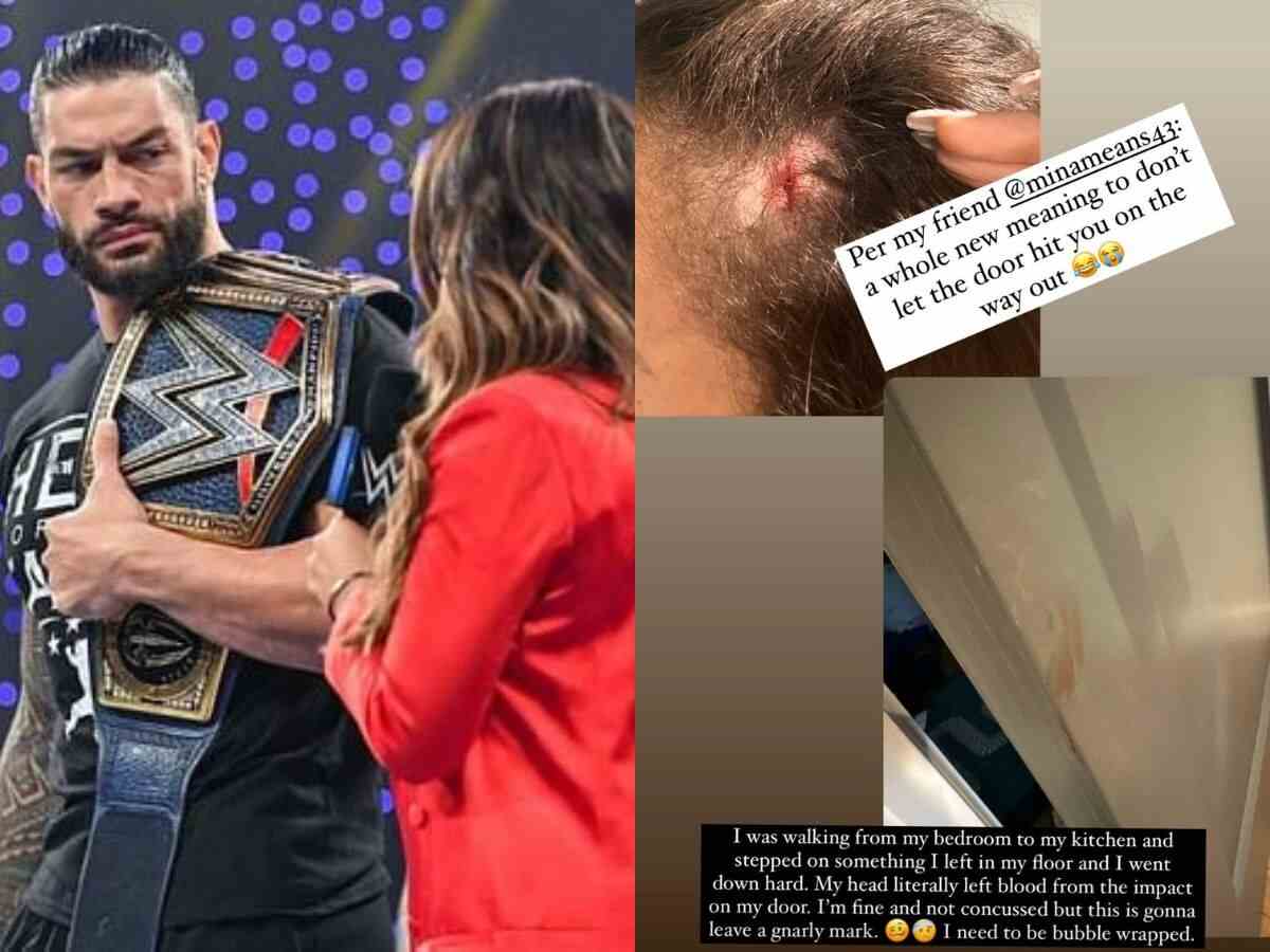 “My head literally left blood,” Bloodline member’s alleged girlfriend suffers horrific accidental injury following Crown Jewel, shares nasty scar