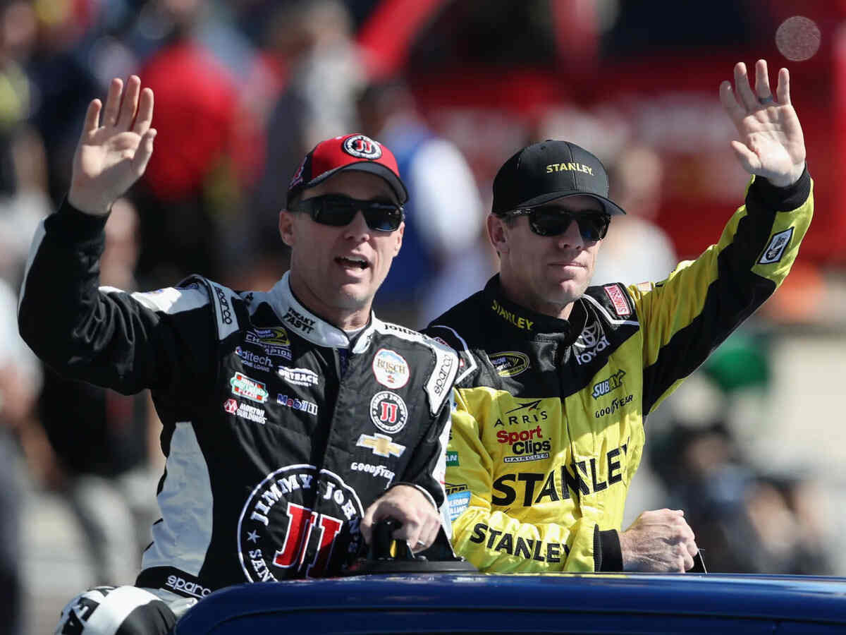 Kevin Harvick and Carl Edwards