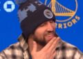 Klay Thompson during post game conference