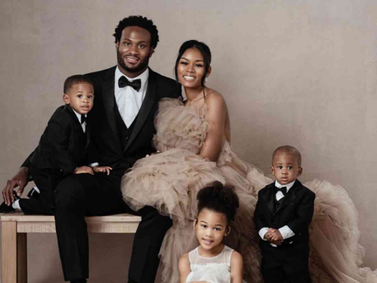 Shauntay Murray and Latavius Murray with their children