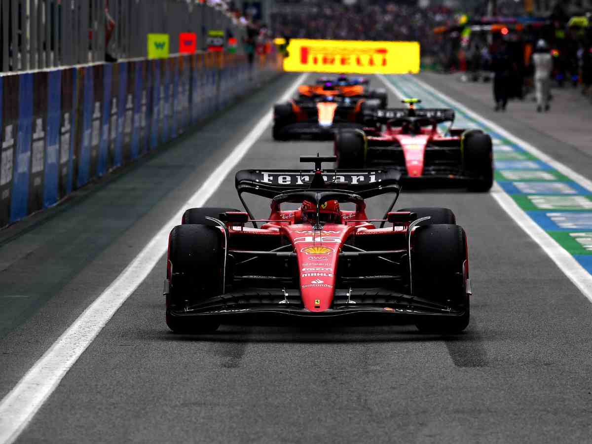 Charles Leclerc at Brazilian GP qualifying.