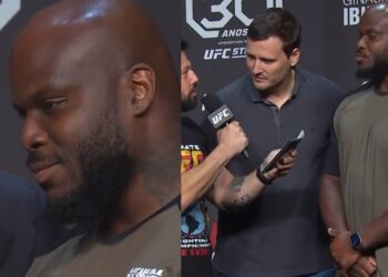 Derrick Lewis wows the crowd with a single word reply.