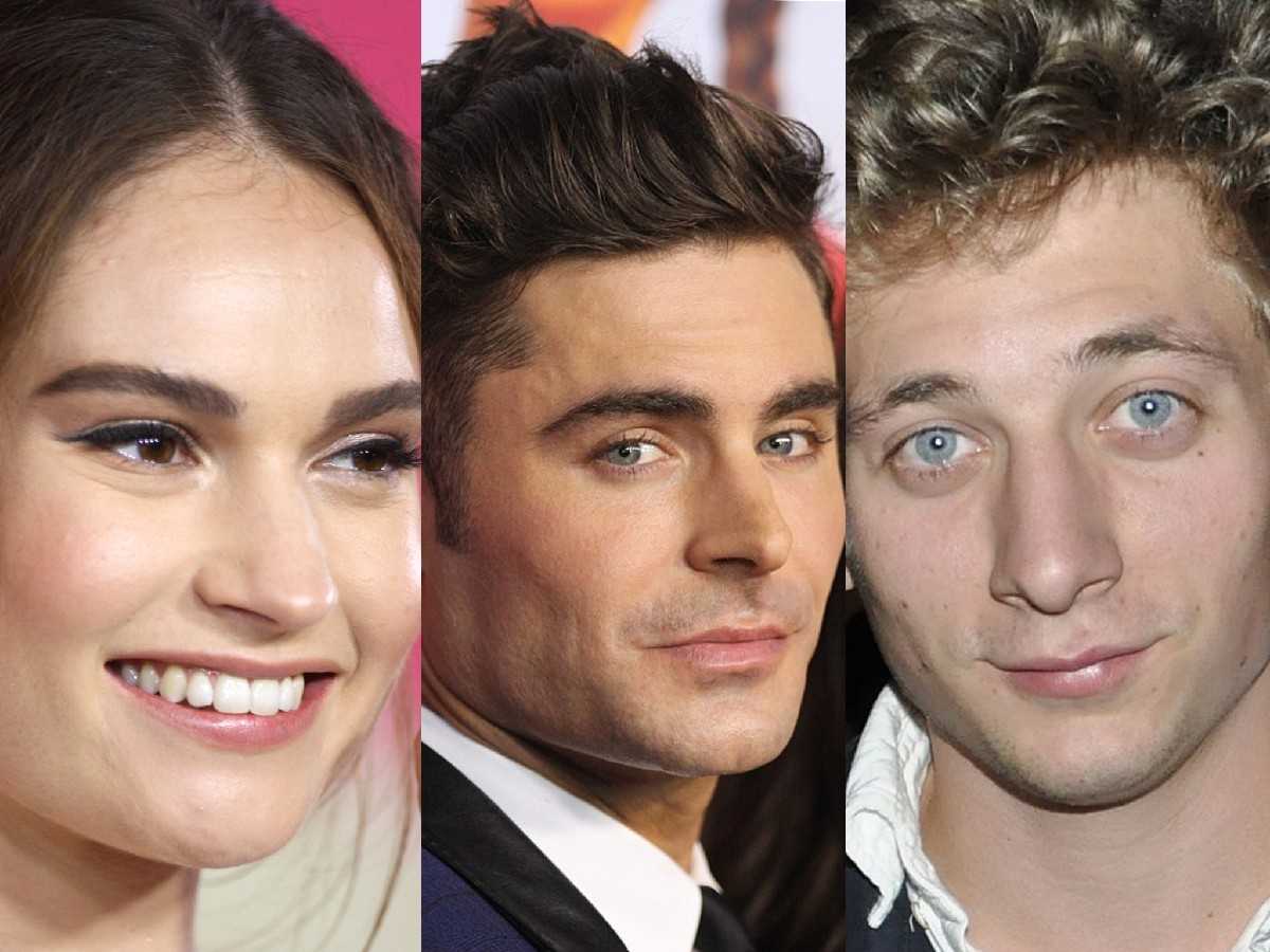 Lily James, Zac Efron and Jeremy Allen