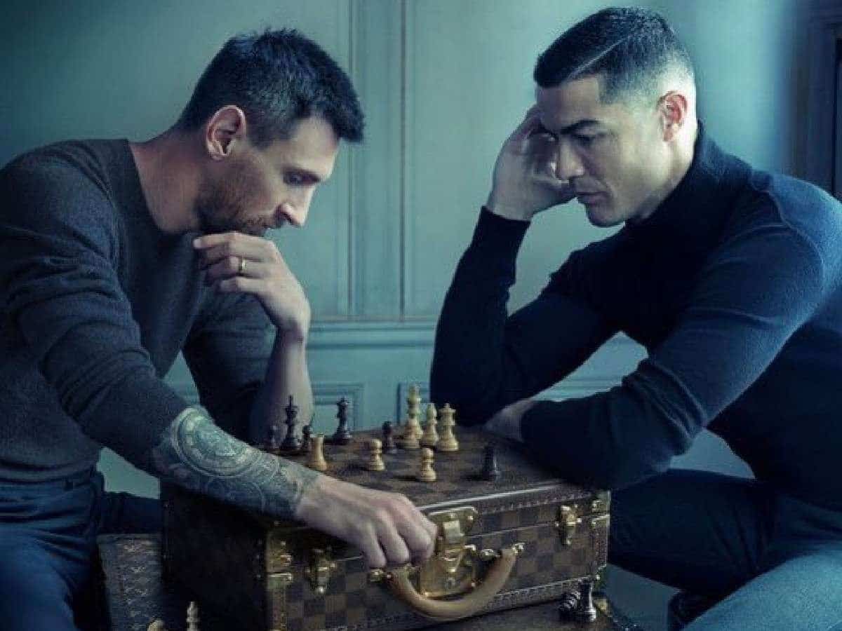 Lionel Messi and Cristiano Ronaldo for Louis Vuitton 