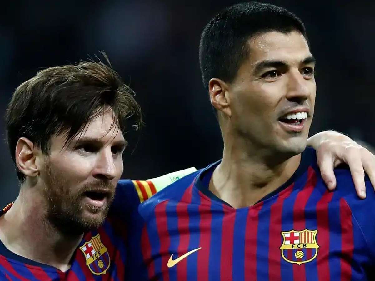 Lionel Messi, Luis Suarez together at FC Barcelona