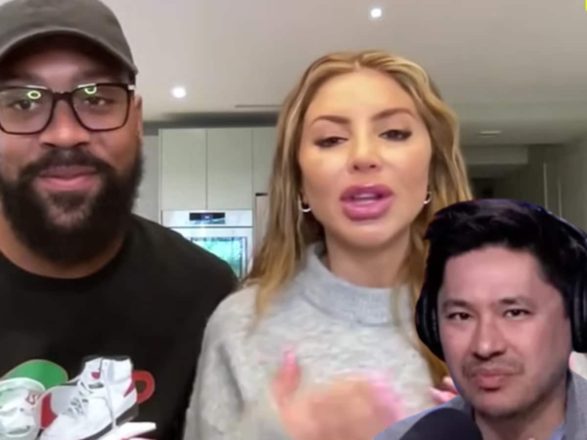 Marcus Jordan and Larsa Pippen in conversation with Pablo Torre