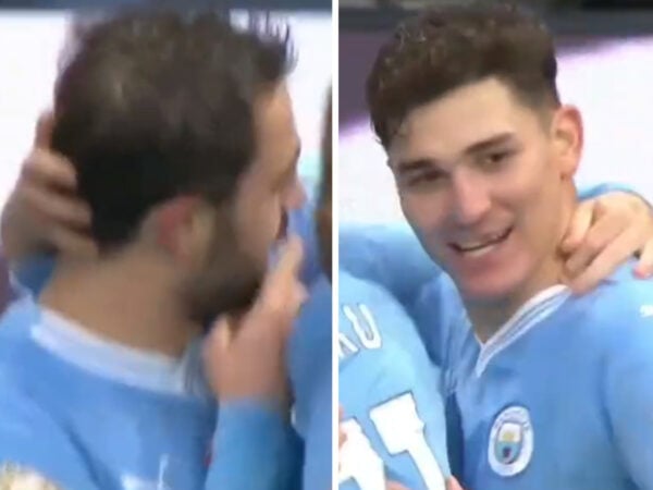 WATCH: Julian Alvarez LOST his tooth while celebrating Bernardo Silva's ...