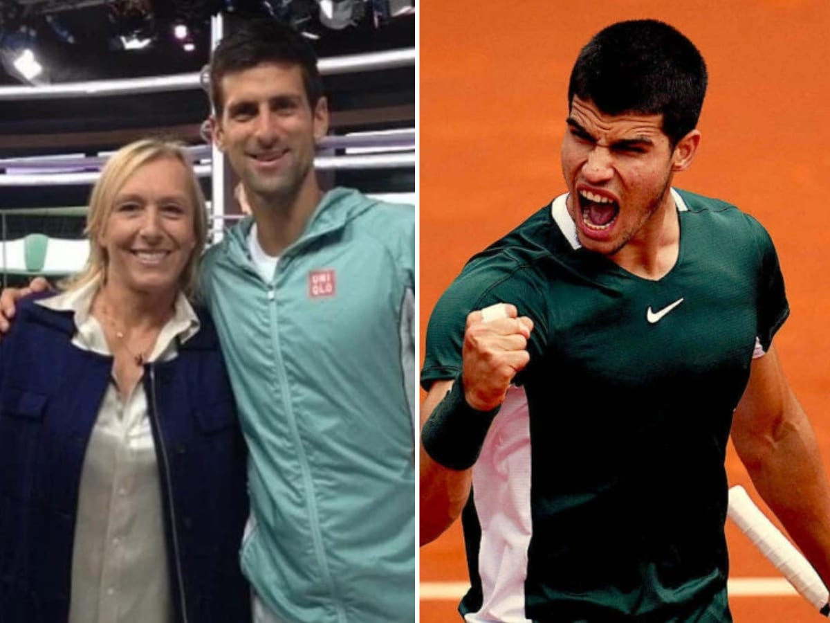 Martina Navratilova believes Novak Djokovic controls the rivalry against Carlos Alcaraz as she compares the competitiveness between the ATP and WTA Tour