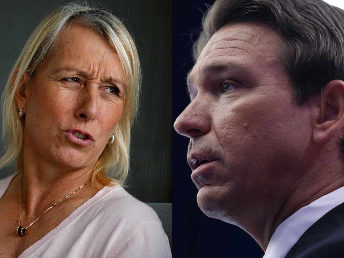 “This guy is pure poison,” Martina Navratilova condemns Floridian governor Ron DeSantis for covering up the tragic passing of his close aid