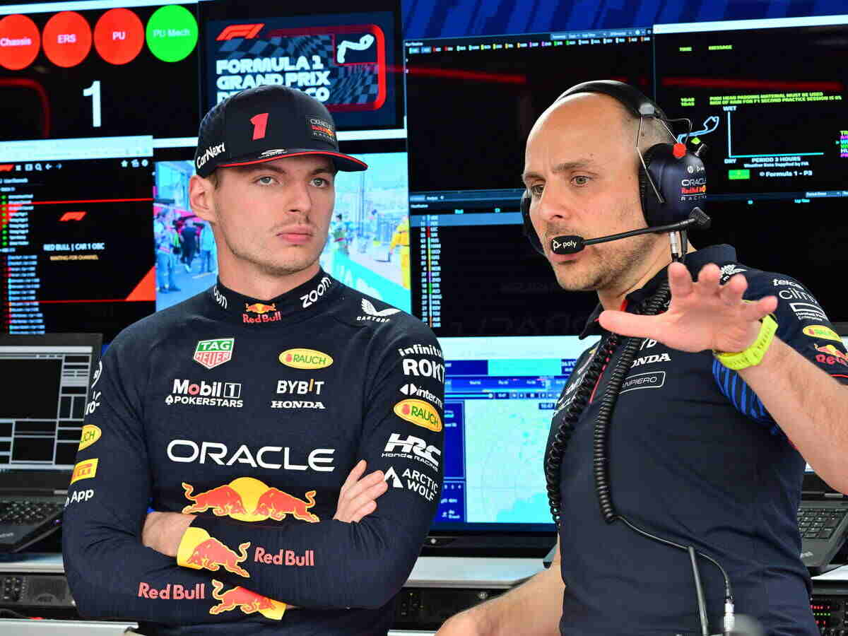 Max Verstappen and Gianpiero Lambiase (Via IMAGO)