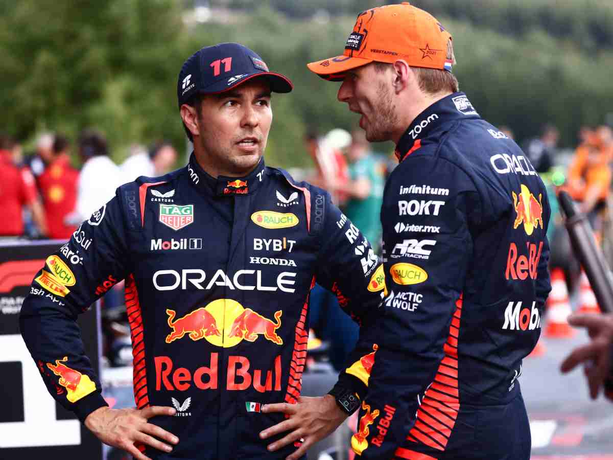 Max Verstappen and Sergio Perez.