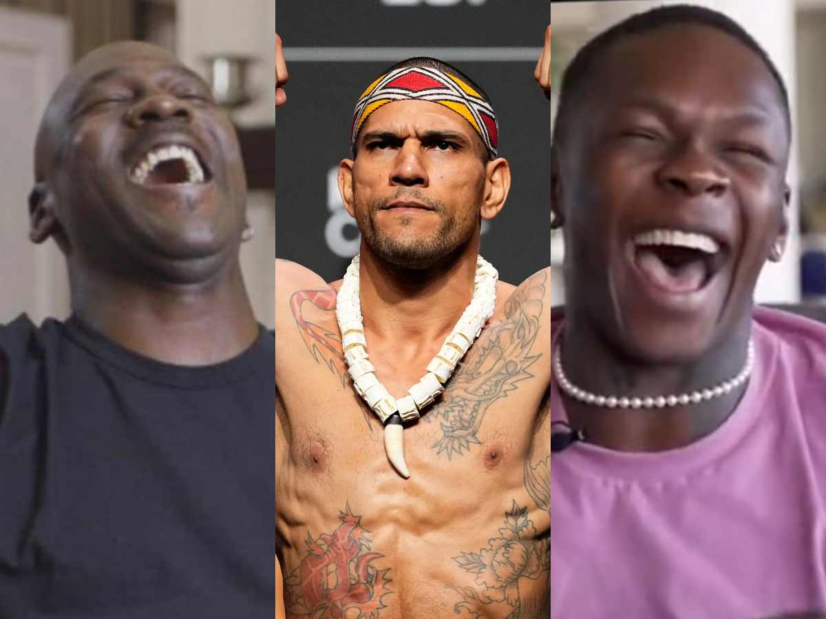 “Laughing the pain away” – Israel Adesanya’s ‘cringe’ imitation of Michael Jordan from Last Dance to Alex Pereira’s call-out gets brutal response from fans