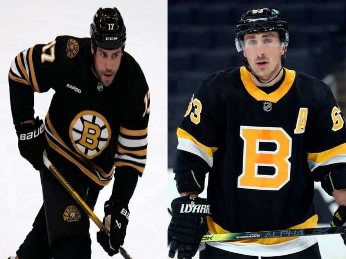 Milan Lucic and Brad Marchand