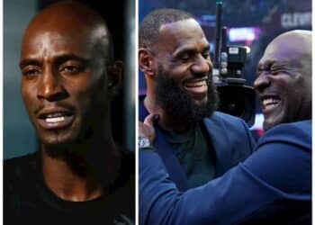 Kevin Garnett, LeBron James and Michael Jordan