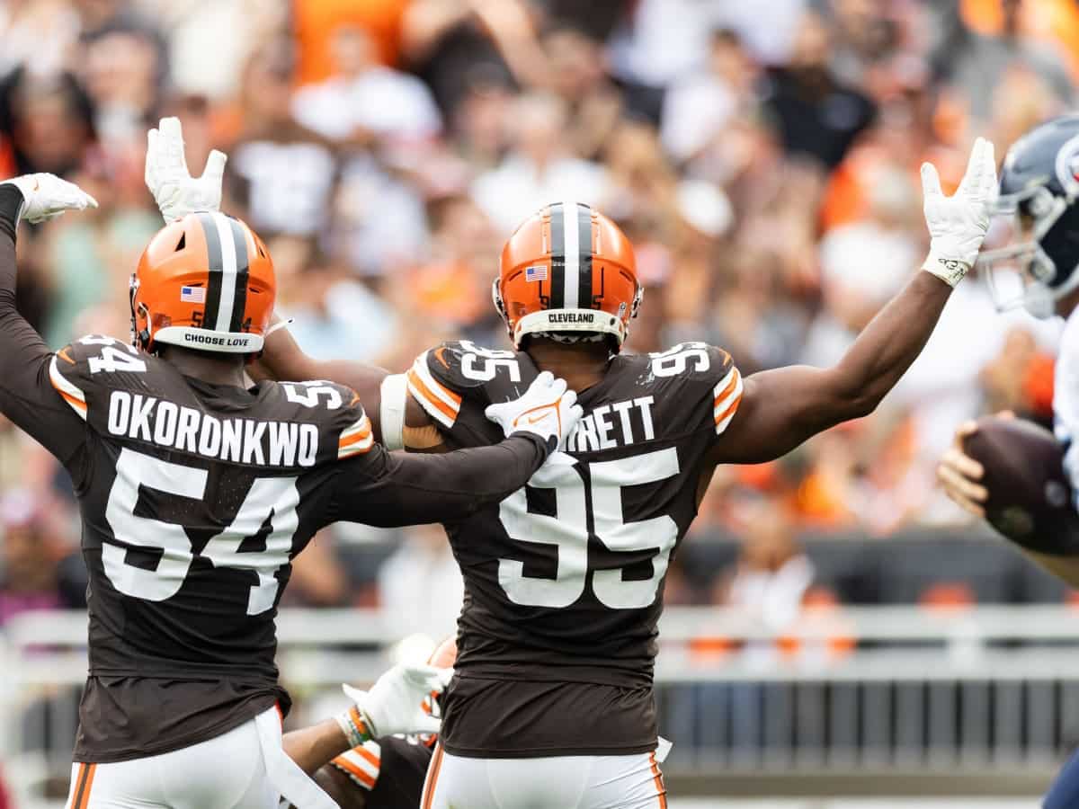 WATCH: Browns rookie Isaiah McGuire left stunned after being forced to pay $40,000 dinner bill by teammates 1 Myles Garrett Browns