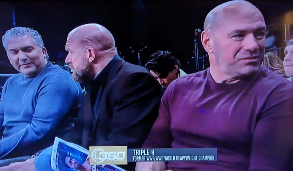 WWE-UFC Nick Khan, Triple H and Dana White