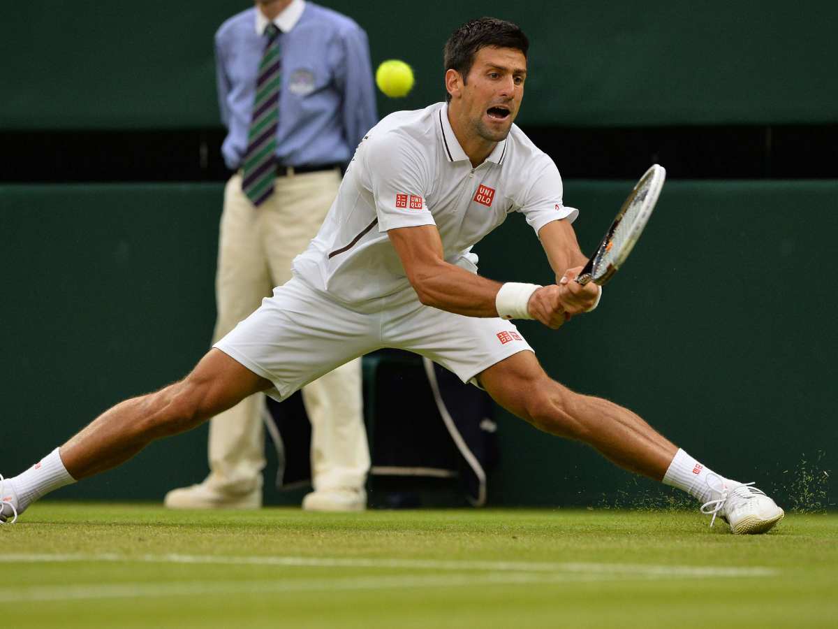 WATCH: Novak Djokovic brings out his trademark stretch to snatch a point against Tomas Etcheverry at the Paris Masters