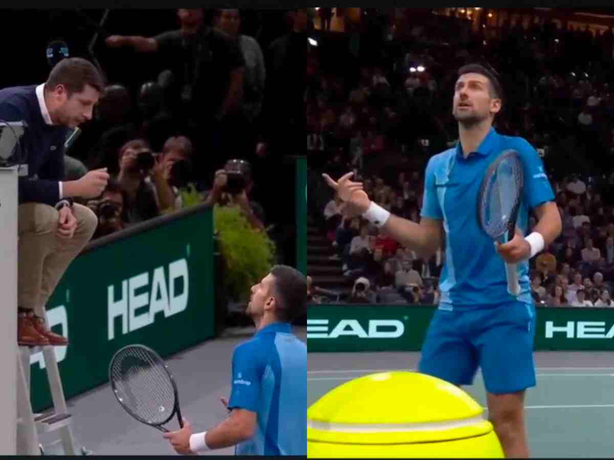 WATCH: Novak Djokovic demands the supervisor after ferocious argument with the chair umpire at the Paris Masters 2023