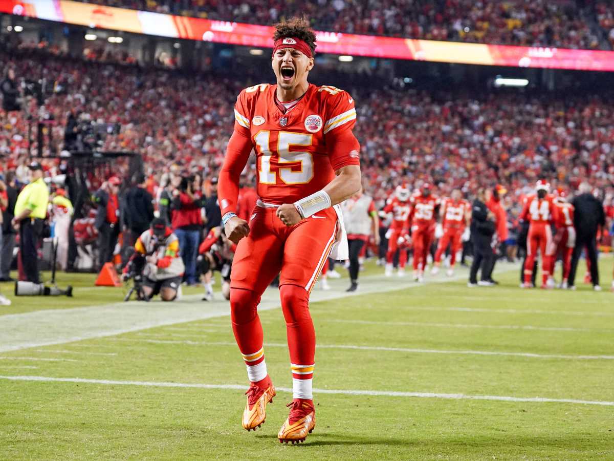 Patrick Mahomes of the Kansas City Chiefs