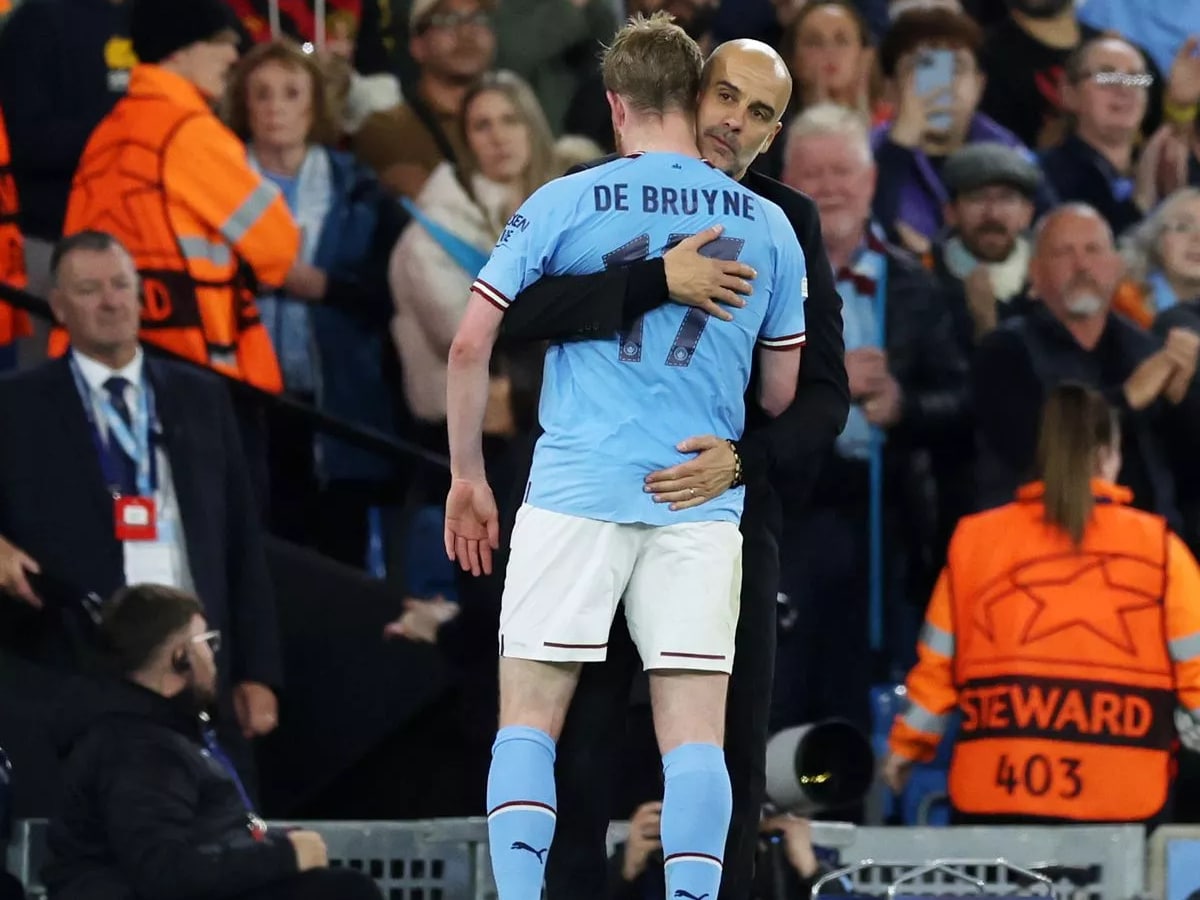 Pep Guardiola and Kevin De Bruyne