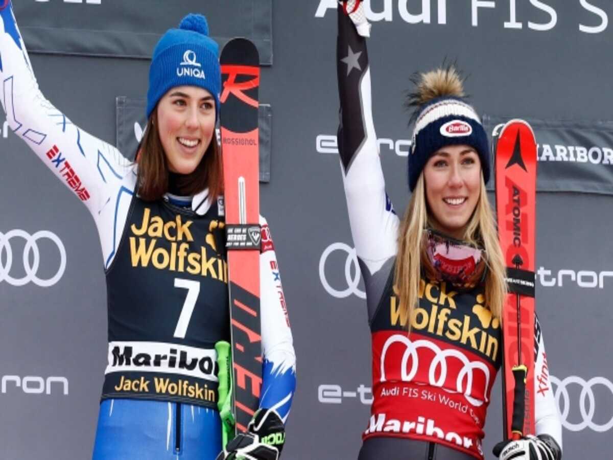 Petra Vlhova and Mikaela Shiffrin