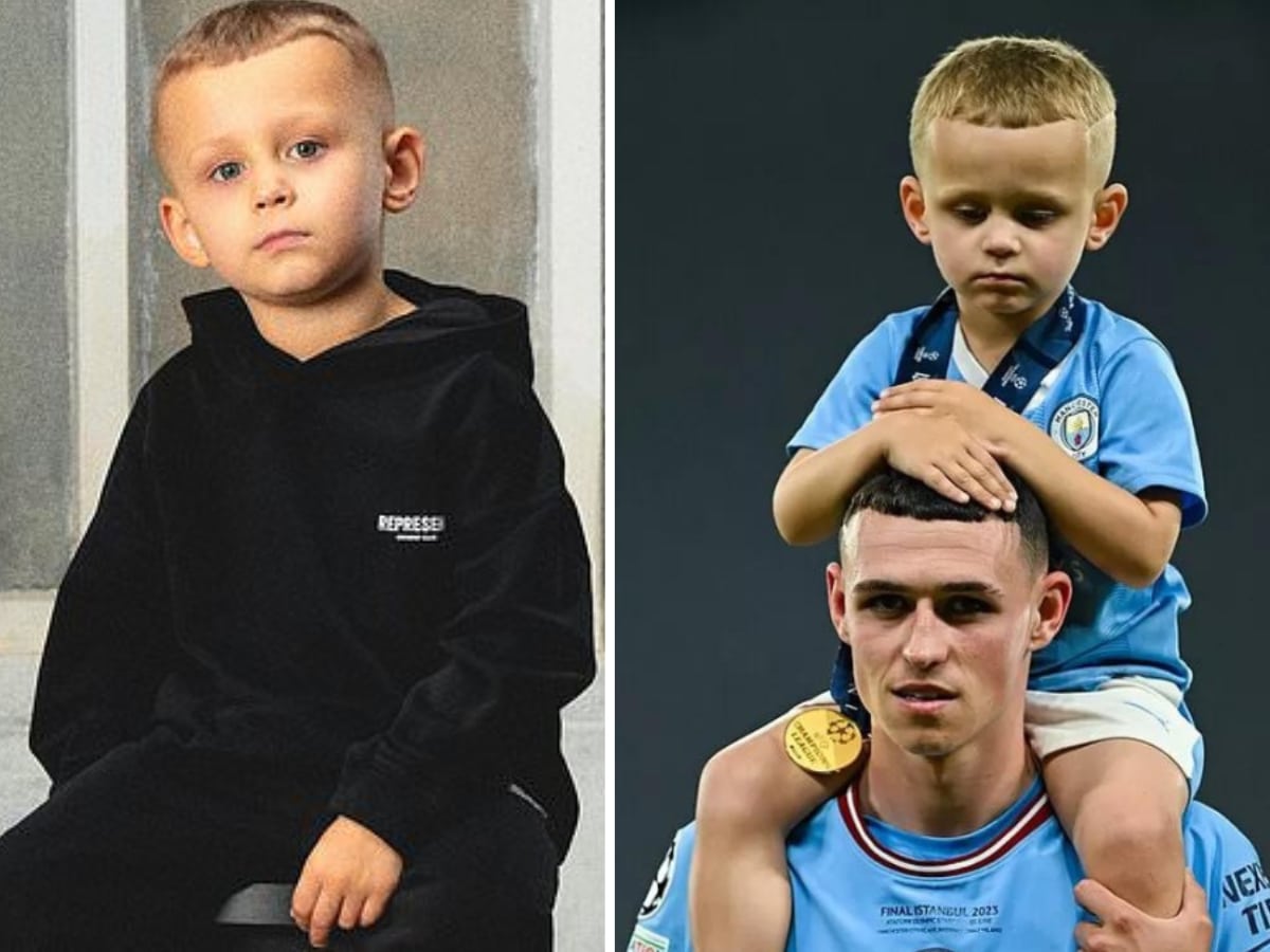 Phil Foden’s 4-year-old son aka ‘El Way’ set to take modeling industry by storm